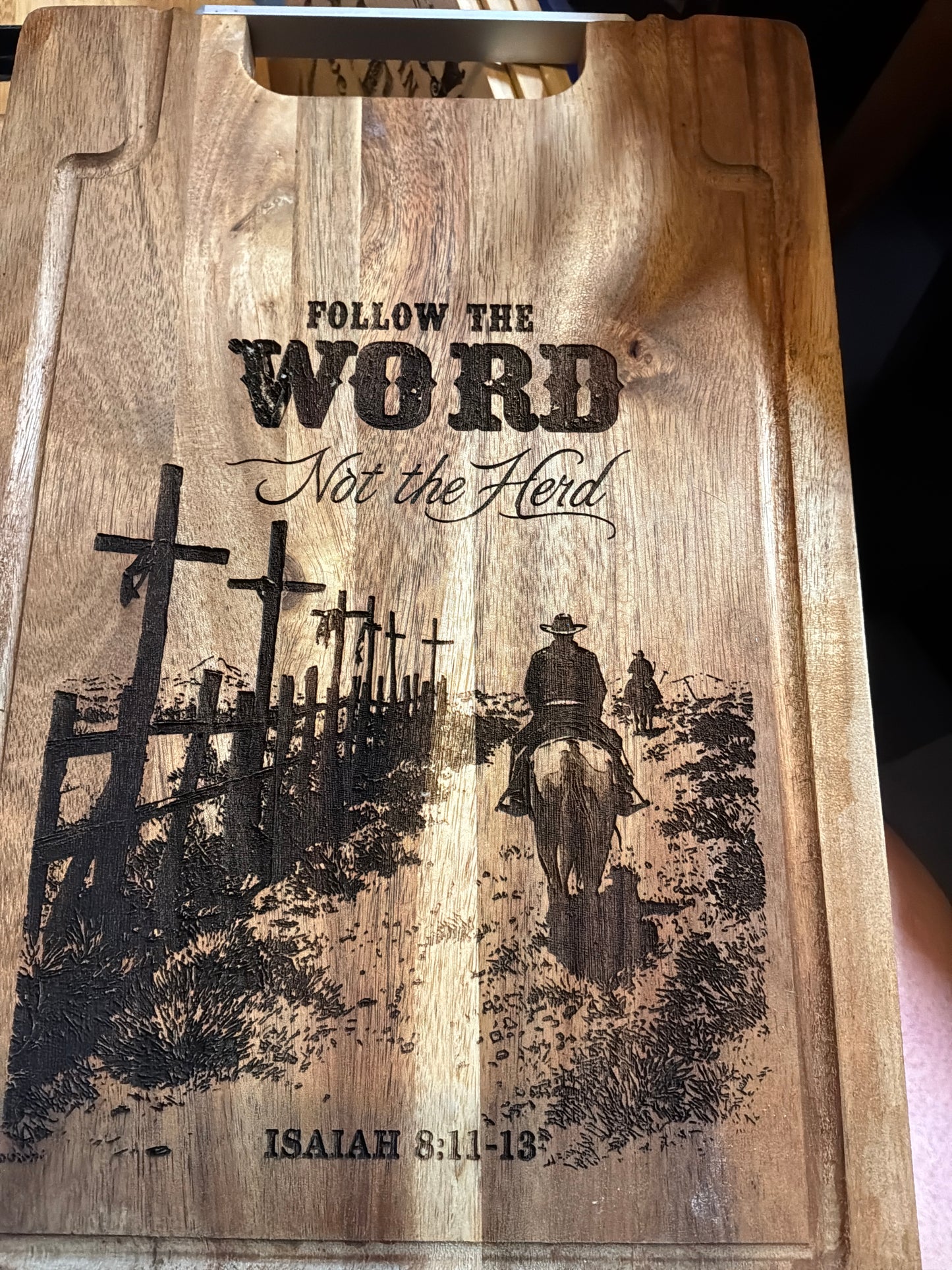 Follow the Word Cutting Board