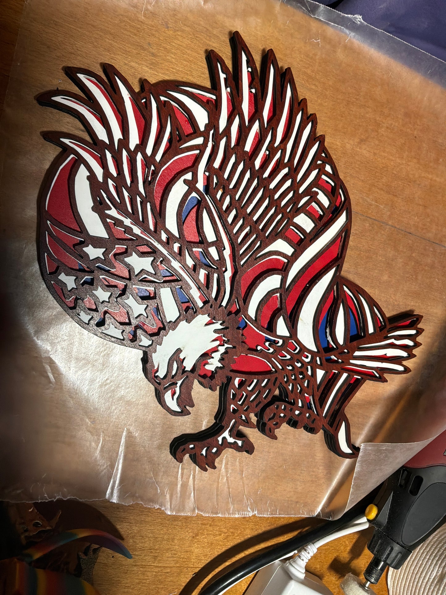 Patriotic Eagle & Flag