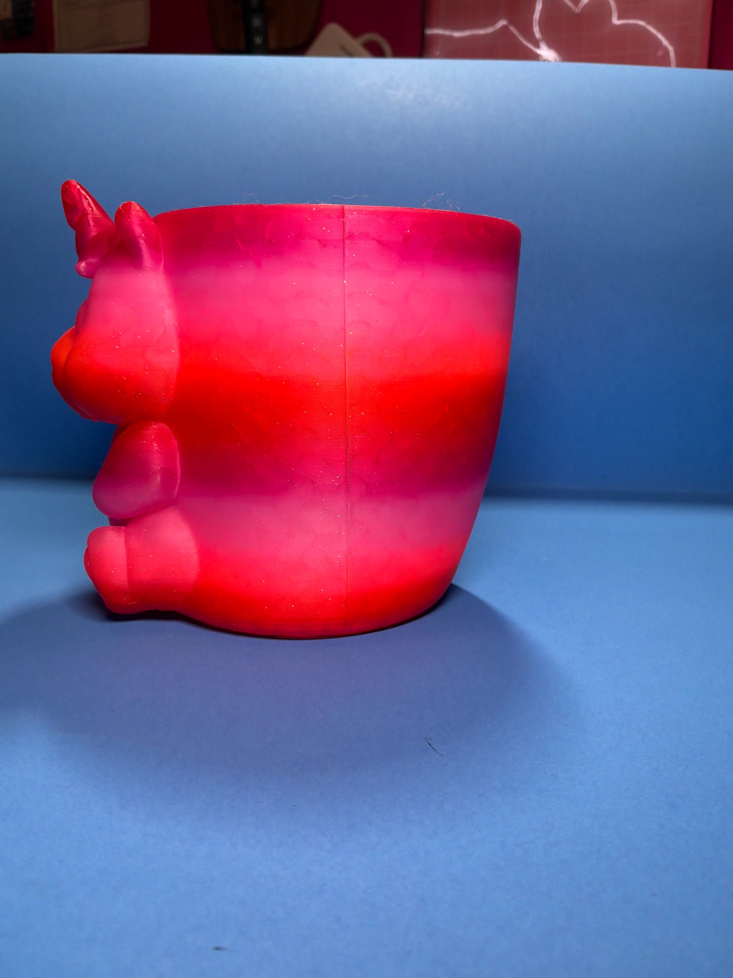 Unicorn Ice Cream Pint Holder with Spoon Slot – Cute Dessert Holder – 3D Printed Ice Cream Cozy – Fun Gift Idea