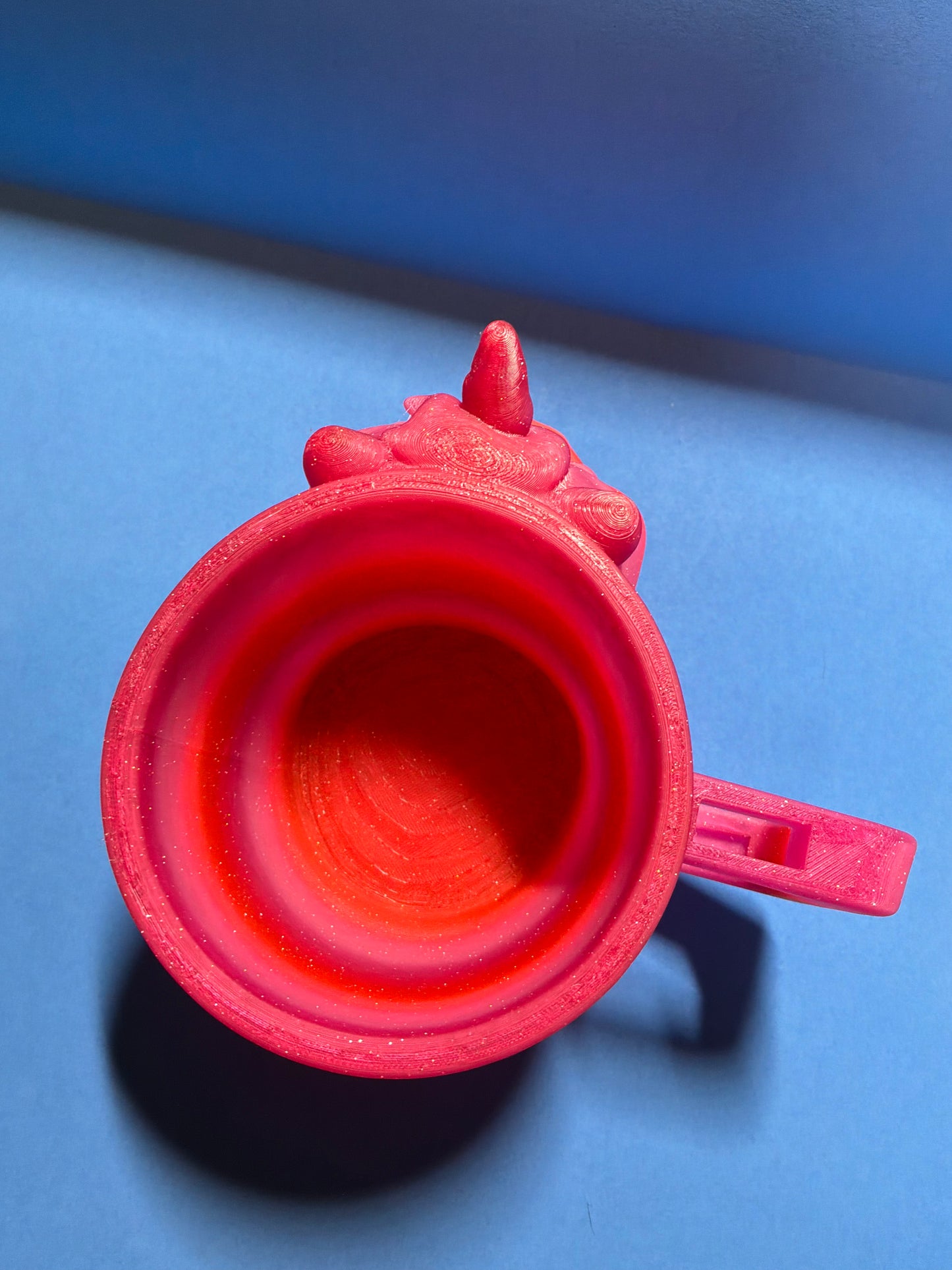 Unicorn Ice Cream Pint Holder with Spoon Slot – Cute Dessert Holder – 3D Printed Ice Cream Cozy – Fun Gift Idea