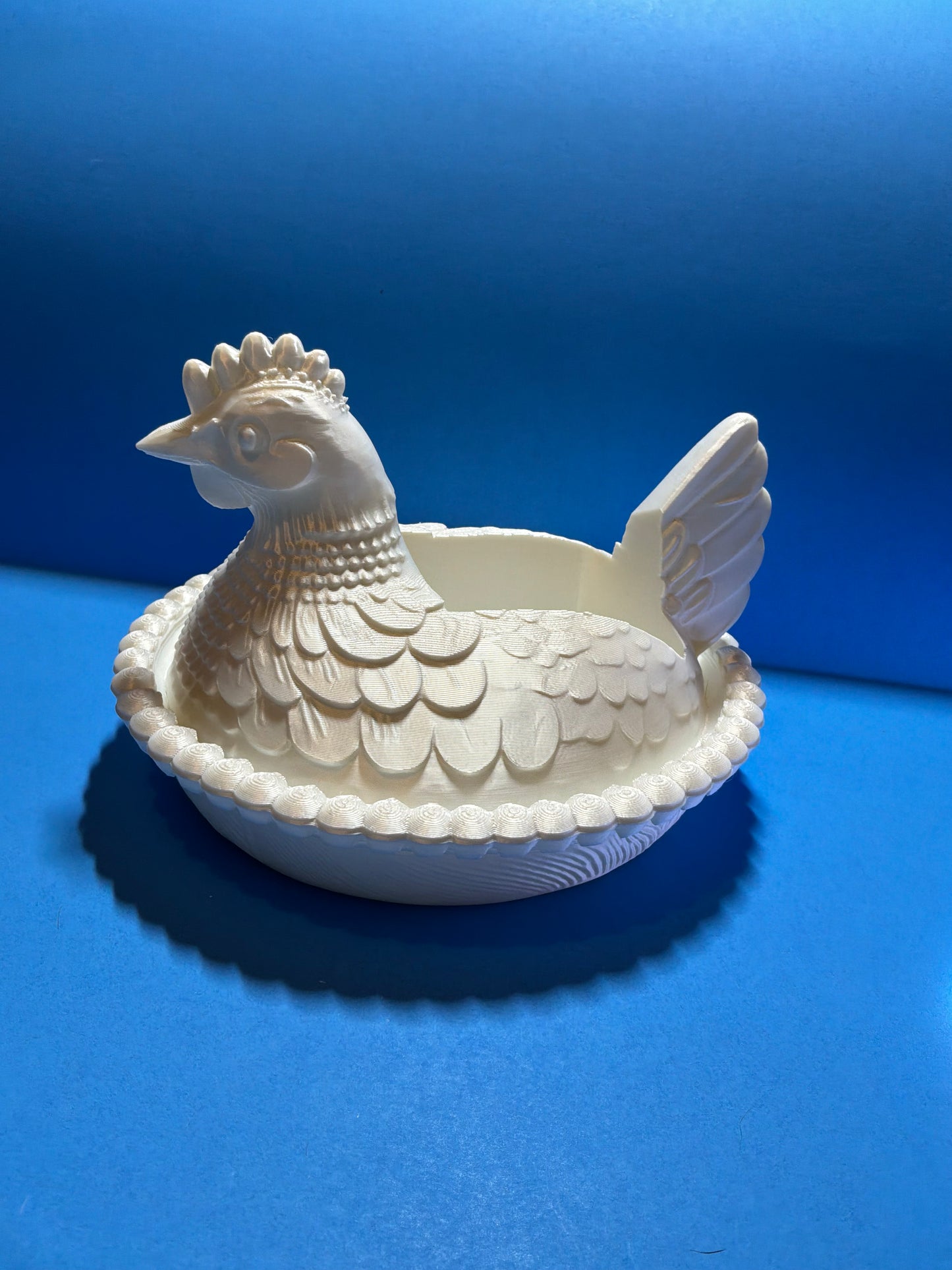 Hen on Nest Soap Holder – Farmhouse Chicken Foaming Soap Dispenser Stand – Fits Bath & Body Works Foaming Soap – Cute Sink Organizer