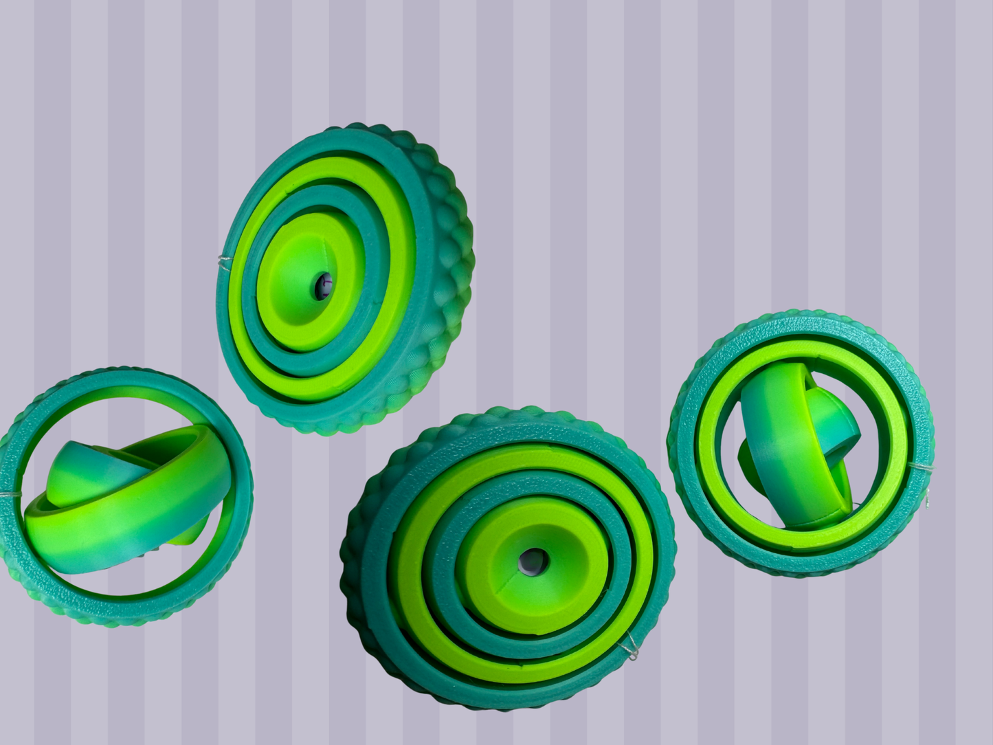 4 Ring Gyro Fidget Spinner - Tactile Sensory Fidget